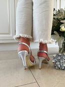 Kate Appleby "Calver" Chrome Crackle Stiletto Silver