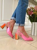 Kate Appleby Carlton Two Tone Sling Back - Pink & Orange