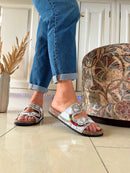 Heavenly Feet 'Jess' White Slider