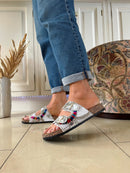 Heavenly Feet 'Jess' White Slider