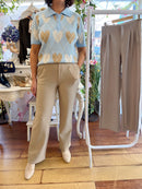 Doirinn Magic Stretch Wide Leg Trouser - Camel