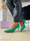 Sorento "Woodland" Jewel Stiletto Shamrock