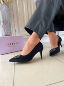 Sorento "Woodland" Jewel Stiletto Black