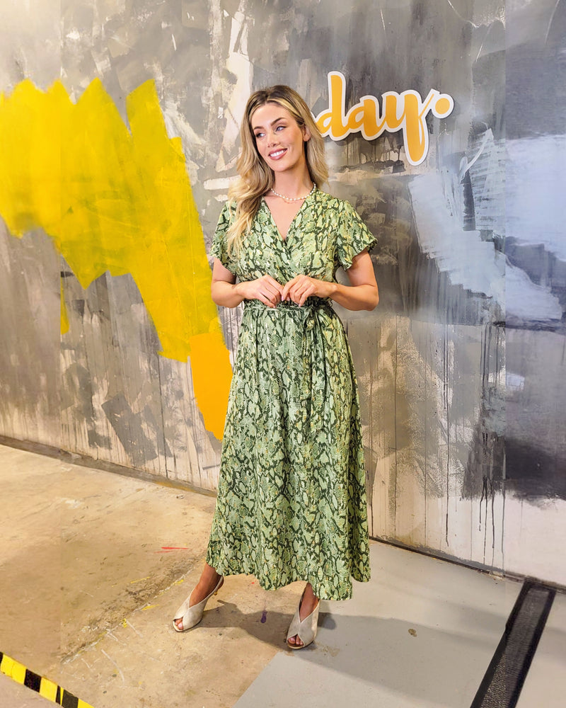 Darla Gold & Snake Print Dress