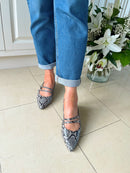 Marco Tozzi Sling Back Snake Pumps