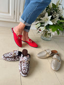 Marco Tozzi Cherry Red Mules