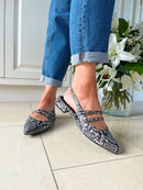 Marco Tozzi Sling Back Snake Pumps