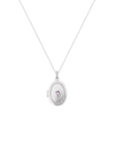 Tipperary Crystal Locket Pendant Silver 165977