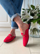 Marco Tozzi Cherry Red Mules
