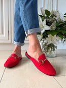 Marco Tozzi Cherry Red Mules