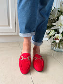 Marco Tozzi Cherry Red Mules