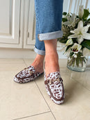 Marco Tozzi Chesnut Animal Print Mules