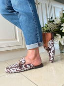 Marco Tozzi Chesnut Animal Print Mules