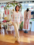 Nessa Crochet Cardi - Pastel