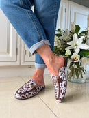 Marco Tozzi Chesnut Animal Print Mules