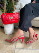 Sorento 'Peterstone' Stiletto Sling - Red