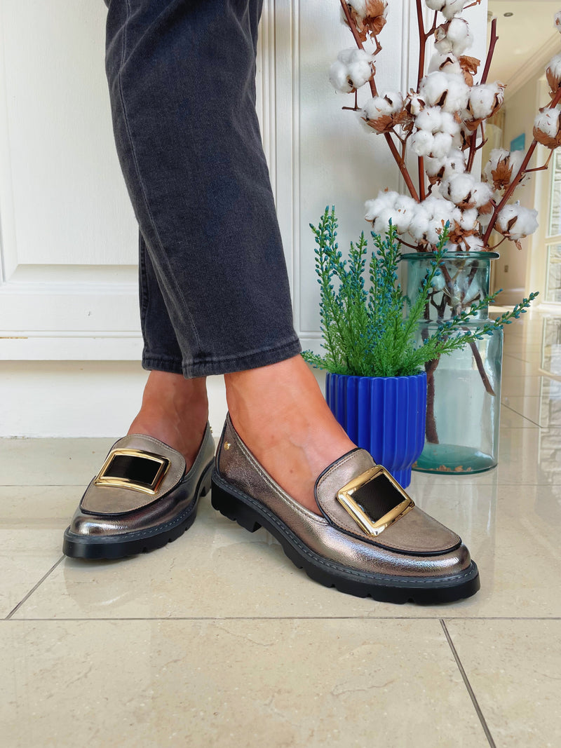 Zanni & Co Avray One Burnt Gold Petwer Chunky Loafer