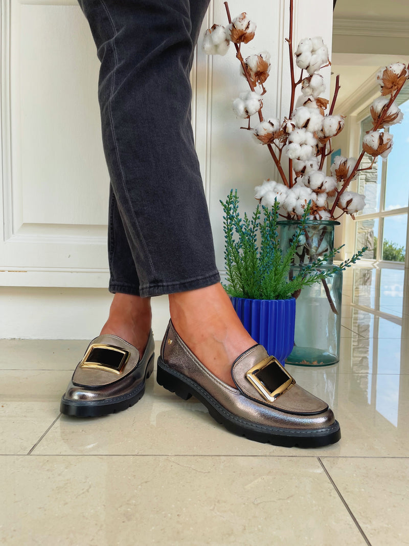 Zanni & Co Avray One Burnt Gold Petwer Chunky Loafer