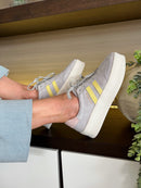 Drilleys "Forty Three" Shadow Supernova Trainer - Grey, Lemon & Blush