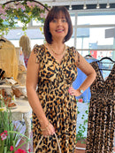 Magic Animal Print Maxi Dress- Tan Leopard