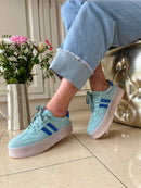 Drilleys "Forty Three" Supernova Trainer - Mint Blue & Cobalt Blue