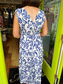 Magic Rose Print Maxi Dress - Midnight Blue