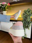 Drilleys "Forty Three" Shadow Supernova Trainer - Grey, Lemon & Blush