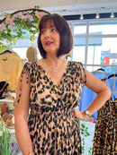 Magic Animal Print Maxi Dress- Beige Leopard