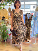 Magic Animal Print Maxi Dress- Beige Leopard