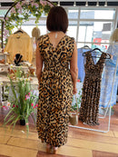 Magic Animal Print Maxi Dress- Tan Leopard