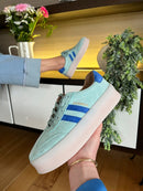 Drilleys "Forty Three" Supernova Trainer - Mint Blue & Cobalt Blue