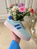 Drilleys "Forty Three" Supernova Trainer - Mint Blue & Cobalt Blue