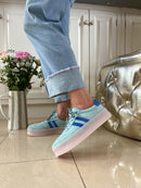 Drilleys "Forty Three" Supernova Trainer - Mint Blue & Cobalt Blue