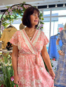 Willow Gold Speckle Dress - Pink