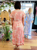 Willow Gold Speckle Dress - Pink