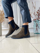 Zanni & Co 'Yuni One' Chelsea Boot - Forest Khaki Green