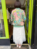 Eloise Floral Bomber Jacket - Green