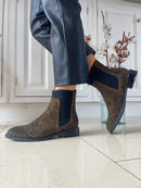 Zanni & Co 'Yuni One' Chelsea Boot - Forest Khaki Green