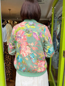 Eloise Floral Bomber Jacket - Green