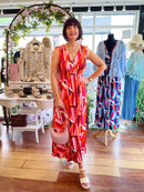 Maeve Maxi Dress - Pink & Orange
