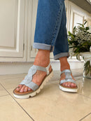 Heavenly Feet 'Sunrise' Sandal - Silver