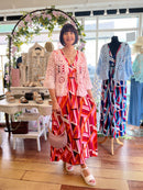 Maeve Maxi Dress - Pink & Orange