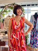 Maeve Maxi Dress - Pink & Orange