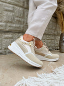 Tommy Bowe Wedge Trainer "Clohessy" Creme Bling