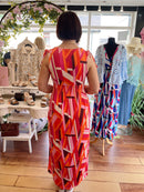 Maeve Maxi Dress - Pink & Orange