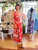 Maeve Maxi Dress - Pink & Orange