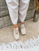Tommy Bowe Wedge Trainer "Clohessy" Creme Bling