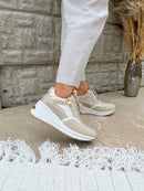 Tommy Bowe Wedge Trainer "Clohessy" Creme Bling