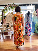 Maeve Maxi Dress - Orange & Green