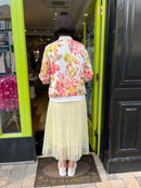 Eloise Floral Bomber Jacket - Cream